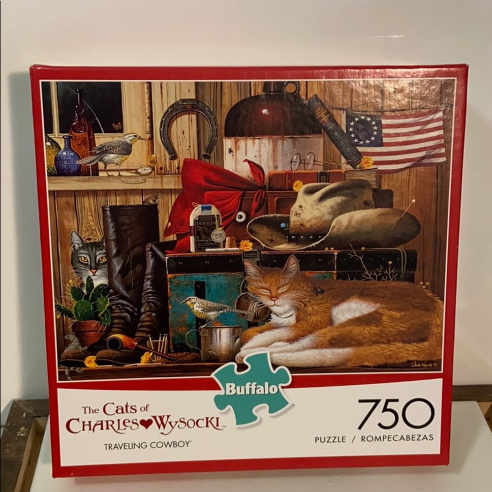 Buffalo 750 Piece Puzzle | Traveling Cowboy